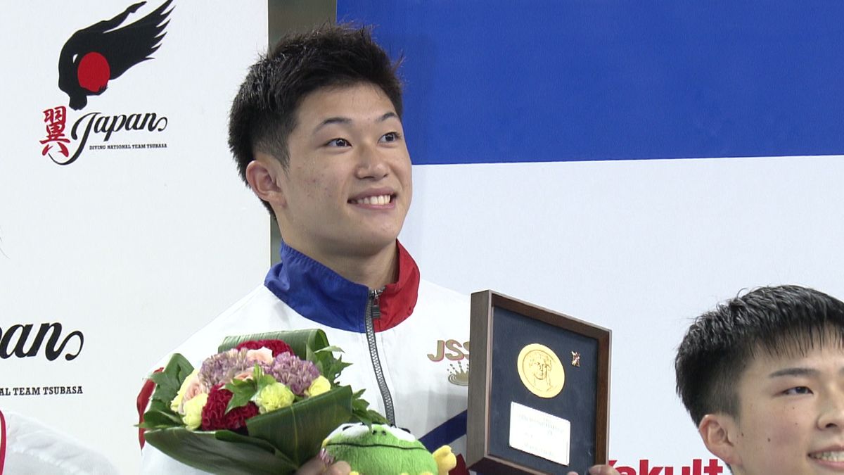 飛び込み・玉井陸斗が日本選手権V 2位に99点差をつける貫禄の演技「“楽しむこと”で、演技のキレを増す」