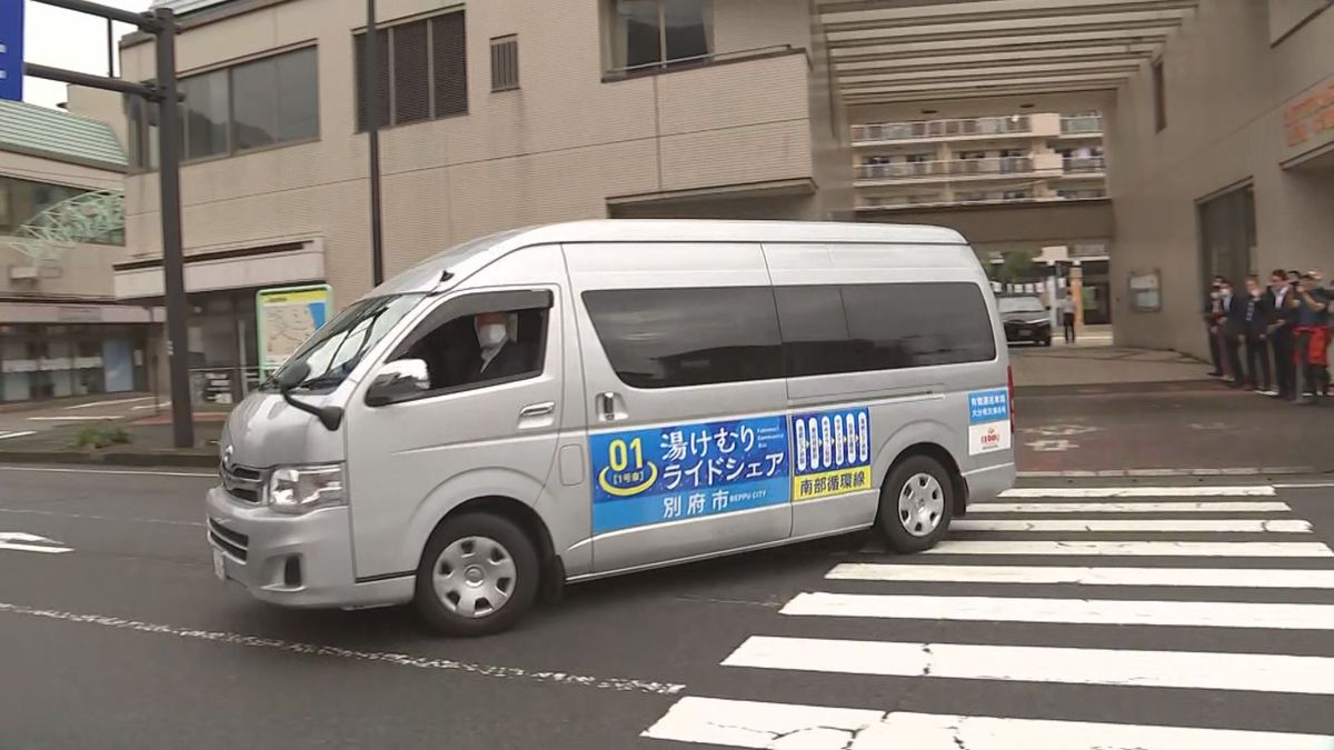 一般ドライバーがコミュニティバス運転「別府版ライドシェア」実証運行始まる　病院やスーパーなどを巡回