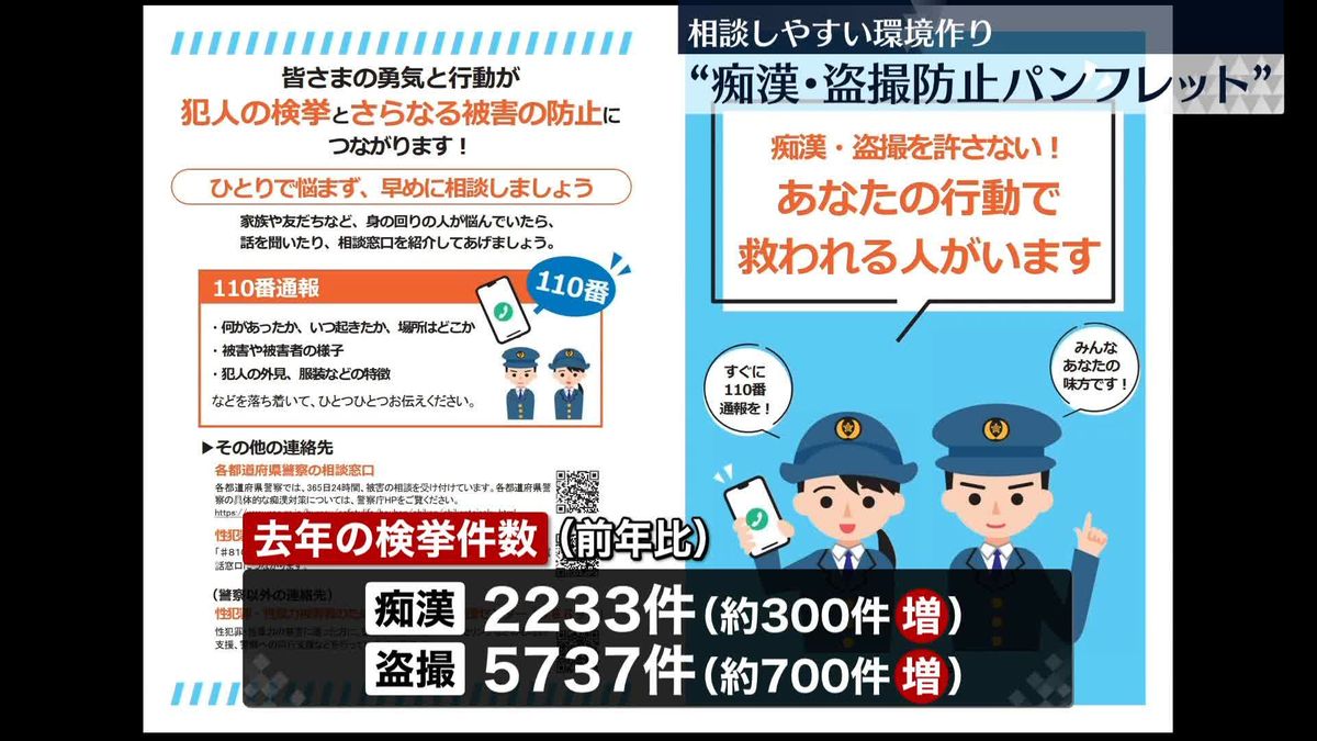 相談しやすい環境作り…警察庁が“痴漢・盗撮防止パンフレット”全国の警察で配布へ