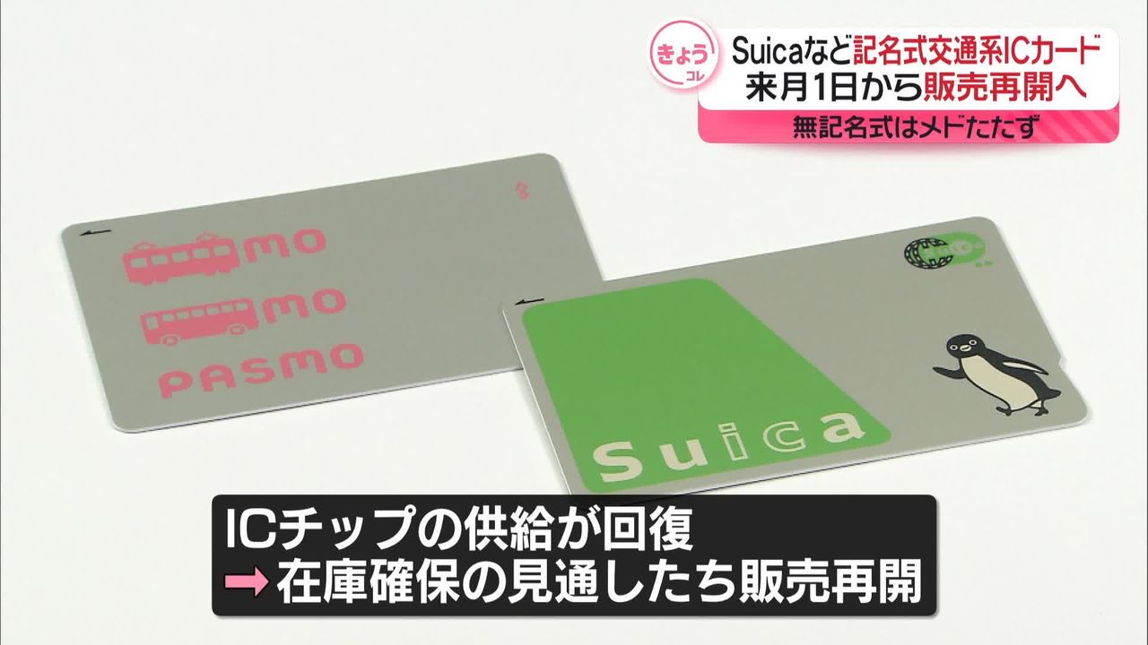 記名式「Suica」「PASMO」来月から販売再開 無記名式はめどたたず（2024年8月20日掲載）｜日テレNEWS NNN