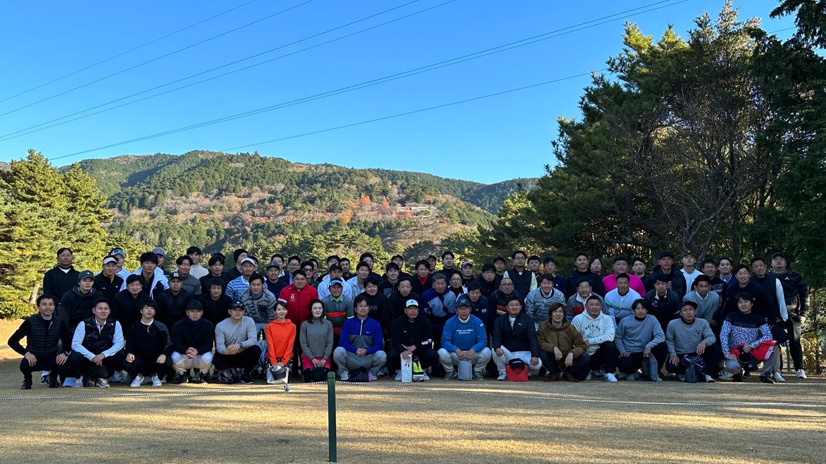 78人が参加した中央大学硬式野球部若手ゴルフコンペ