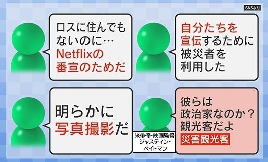 「宣伝するために被災者を利用している」