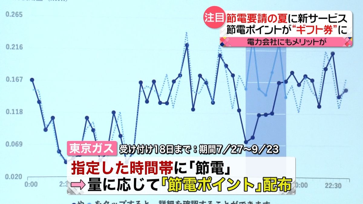 “節電”の夏　企業が新サービス　夕方に“セール”や節電ポイントで“ギフト券”も…