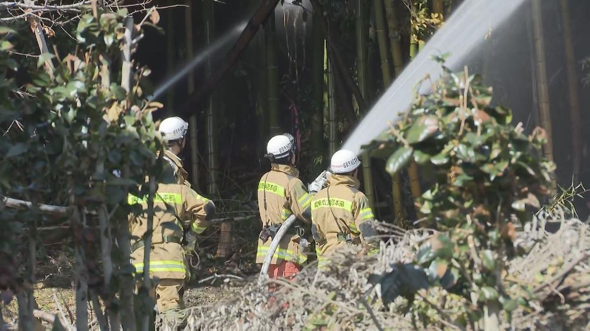 山火事で女性（85）が軽傷 岐阜・本巣市