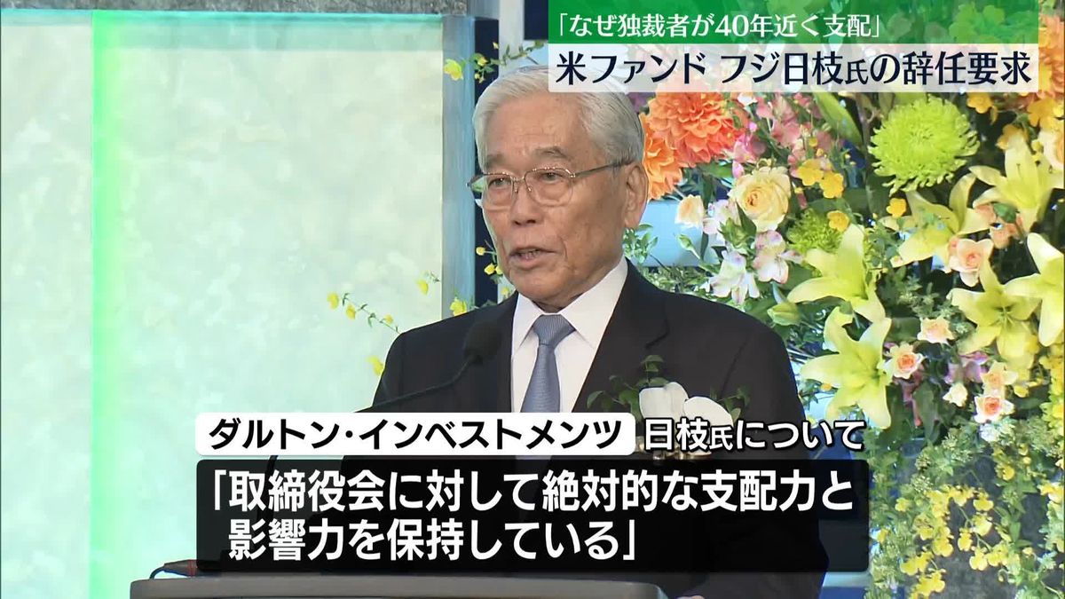 フジ・メディア・HD大株主の米投資ファンド、日枝久氏の辞任求める書簡送る