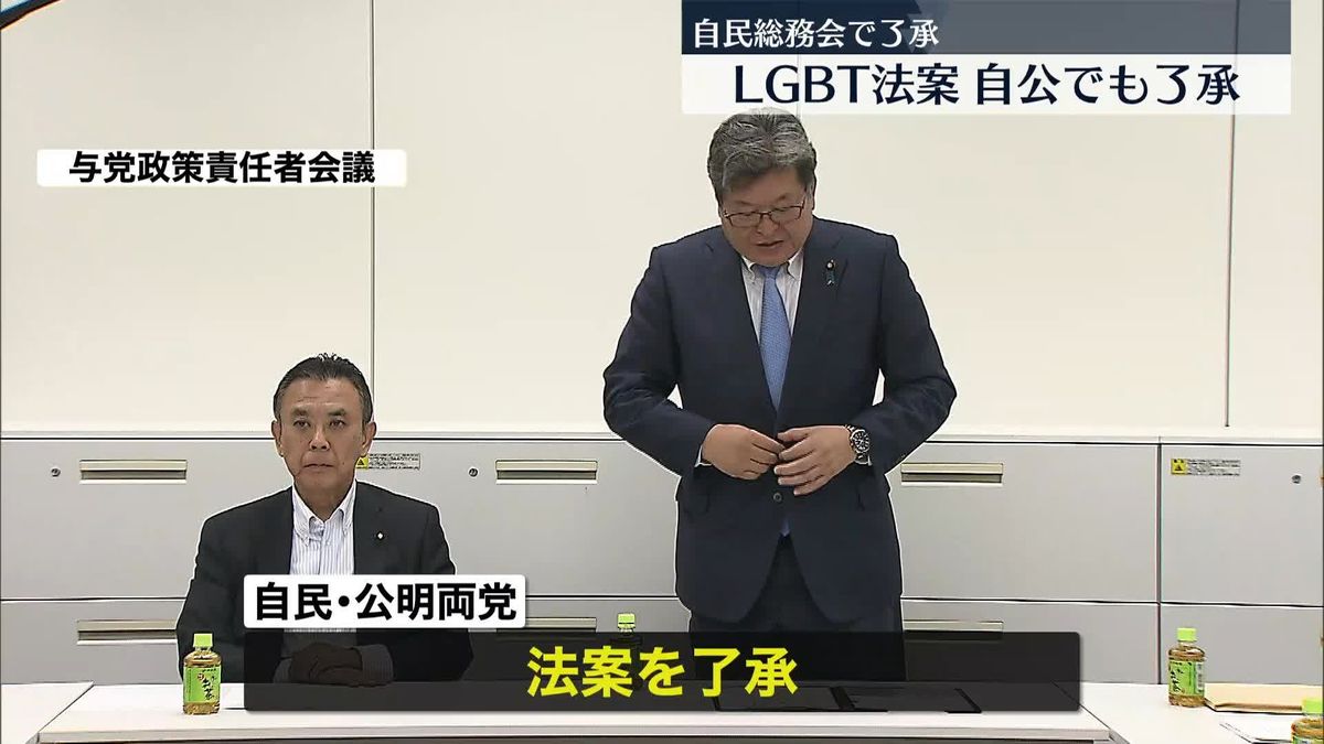 「不当な差別はあってはならない」“LGBT法”修正案、自民党・総務会で了承