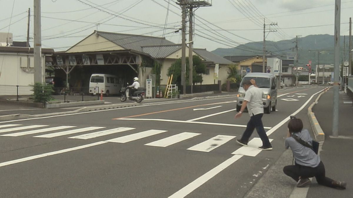 「信号機のない横断歩道での一時停止率」58.5％で過去最高を更新 全国平均を13.4ポイント上回る【愛媛】