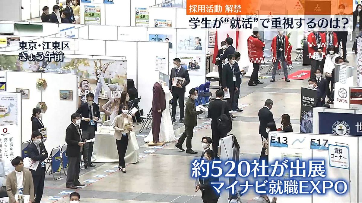 採用活動きょう解禁　学生優位の売り手市場に…就活で重視するのは？