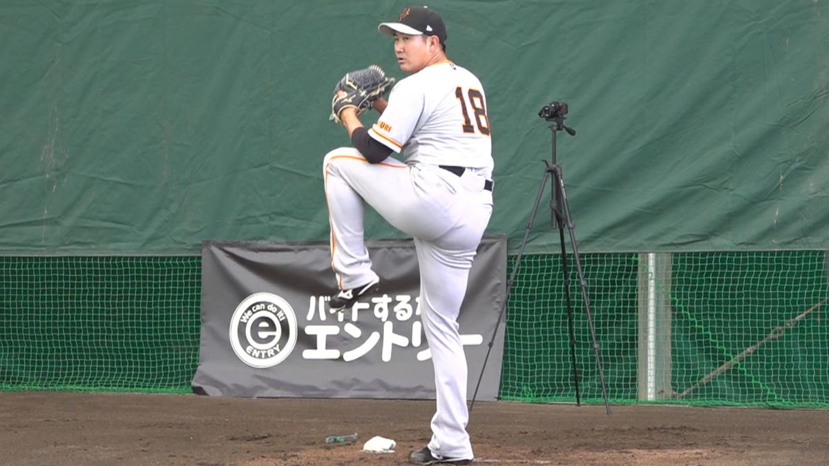 【巨人】菅野智之が沖縄キャンプ初日以来のブルペン投球　寝違えた影響でブルペン入りずらすも35球