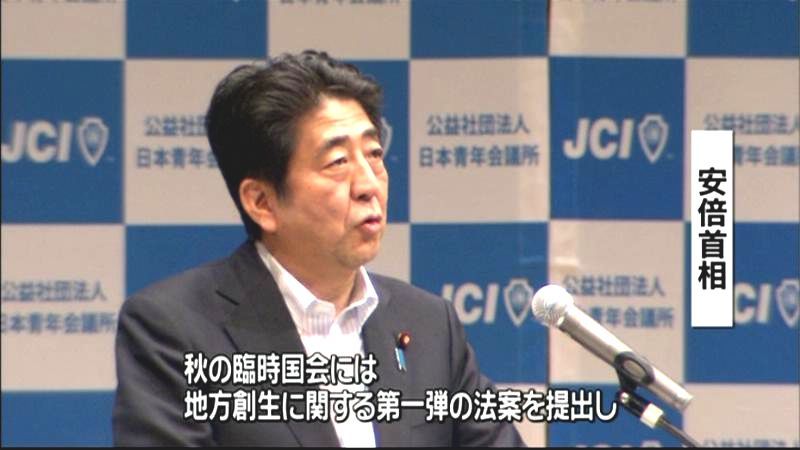 秋の臨時国会で地方関連法案を提出～首相