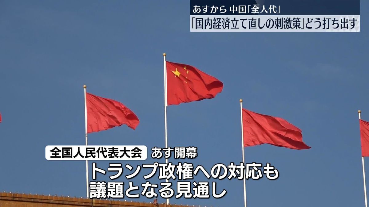 中国全人代　5日に開幕　経済をどう立て直すかが焦点