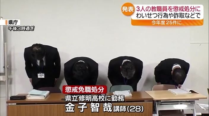 今年度25件目の教職員の懲戒処分…わいせつ行為や詐取など　福島県