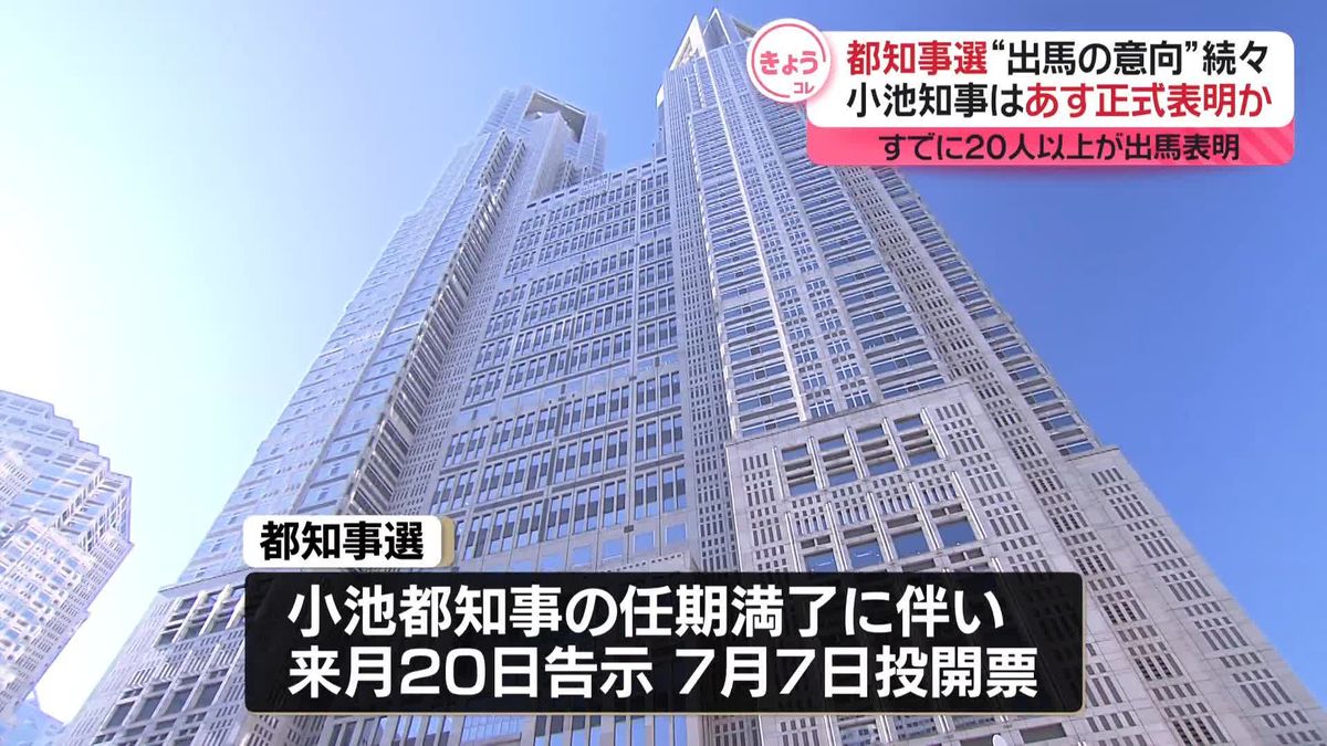 東京都知事選、タレントなど相次いで立候補表明