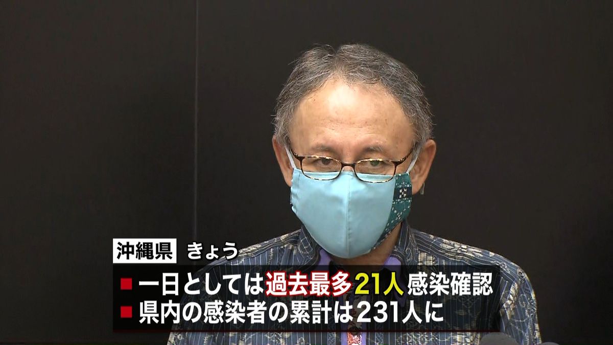 感染拡大も…沖縄県　往来・営業自粛求めず