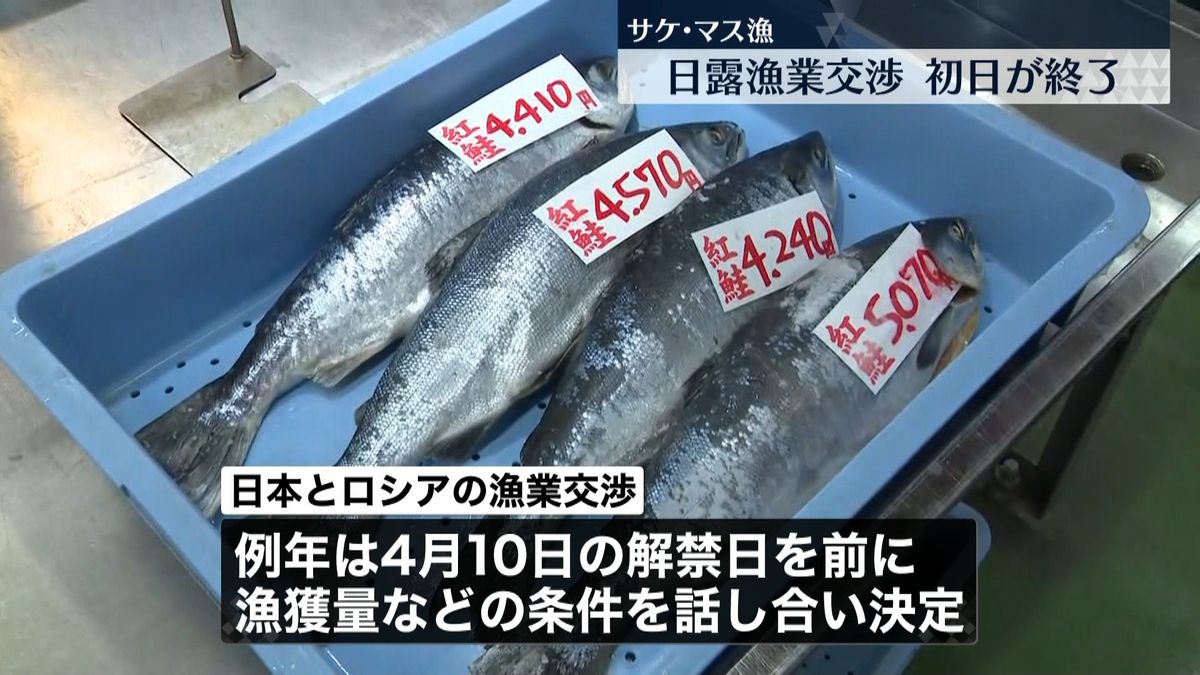 日露漁業交渉、行われる　12日も継続へ