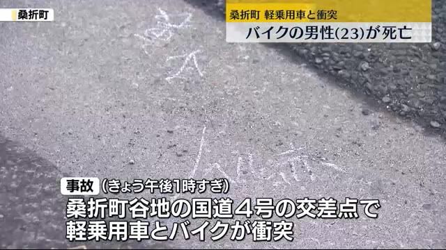 桑折町で事故…バイクに乗っていた男性(23)が死亡・福島