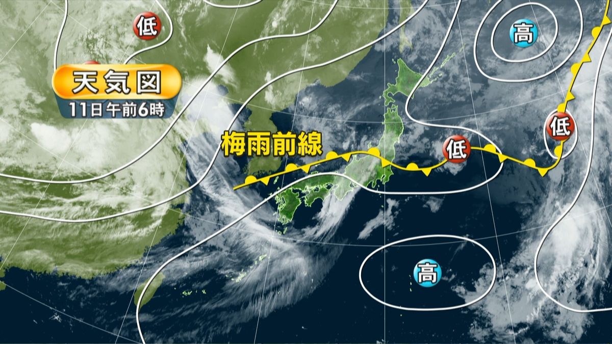 【天気】九州～東北で非常に激しい雷雨も