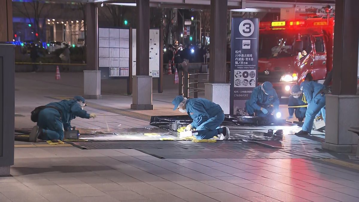 22日JR長野駅前