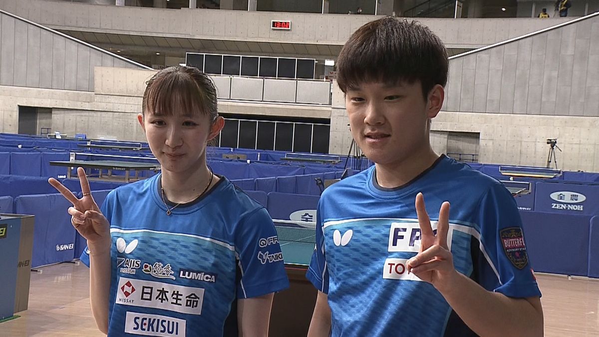 「次のパリ五輪は私たち」張本智和＆早田ひなペアが“全日本V2”決勝もストレート勝利！