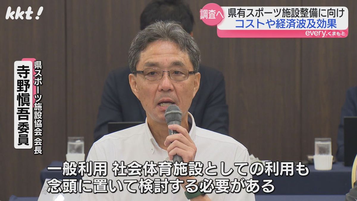 県スポーツ施設協会会長 寺野愼吾委員