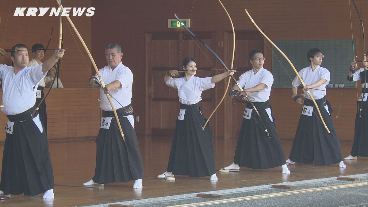 東は愛知から南は宮崎まで約350人の選手が参加「山口放送旗西日本弓道大会」