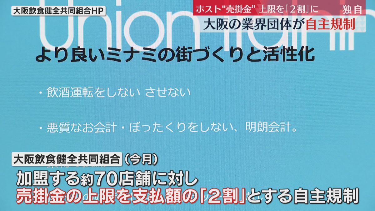 【独自】ホストクラブのツケ「売掛金」問題　大阪の業界団体が自主規制へ　客が払う金額の2割を上限に