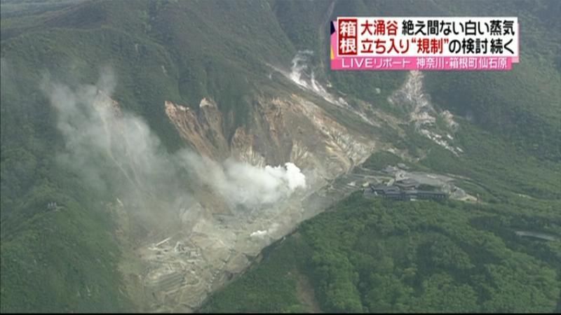 大涌谷“立ち入り規制”の検討続く　箱根山