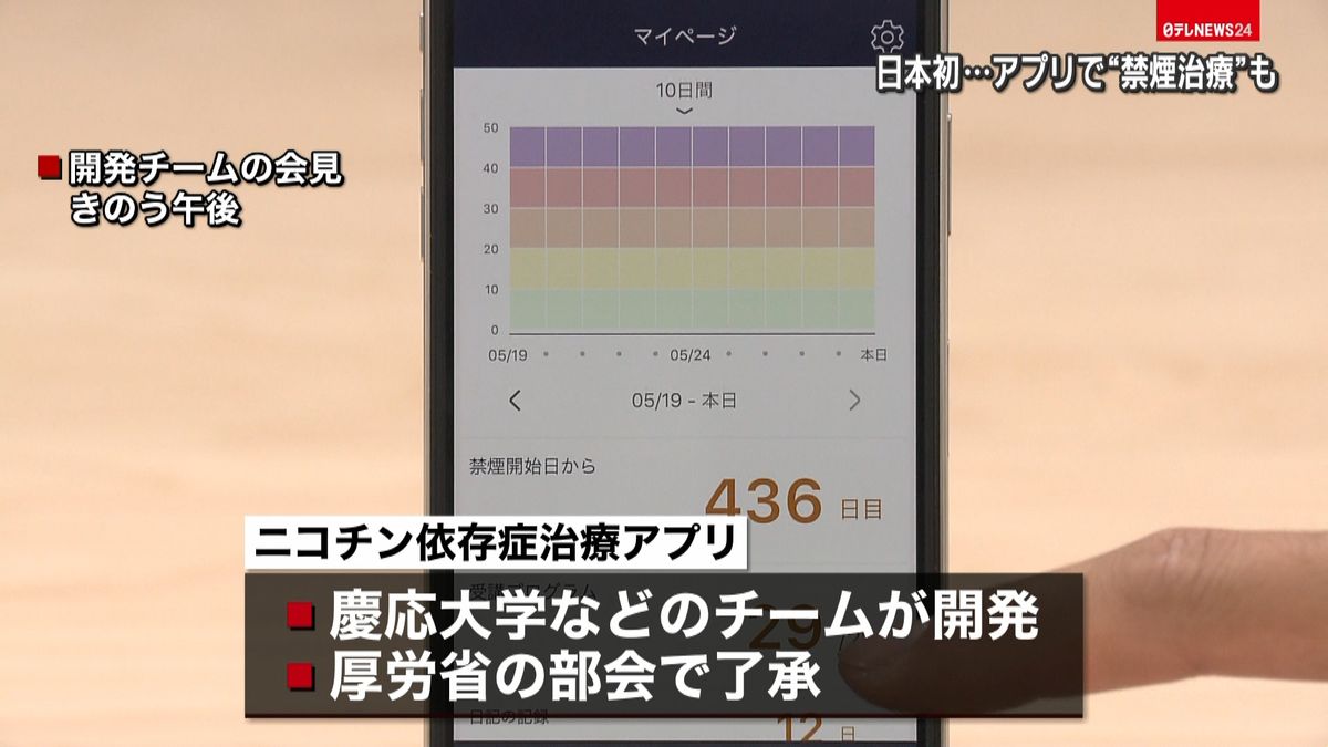 禁煙に…日本初「治療用アプリ」薬事承認へ
