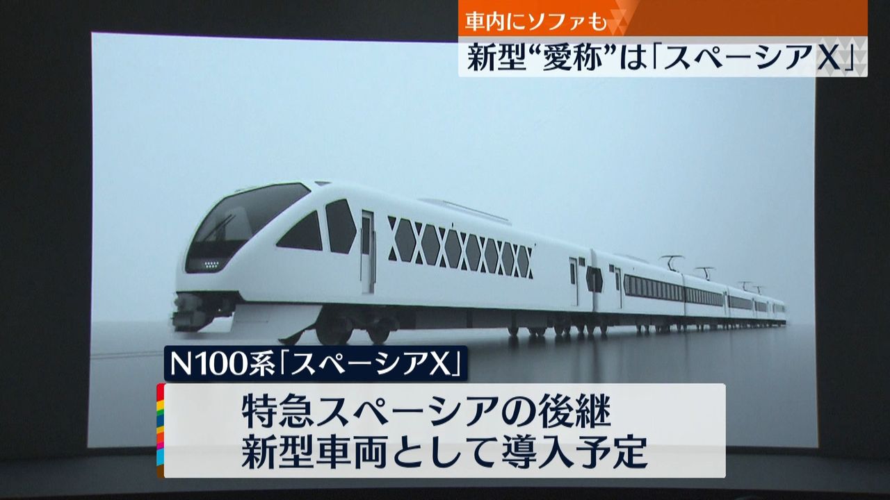 東武鉄道　新型特急の愛称を「スペーシアX」と発表　来年デビューへ