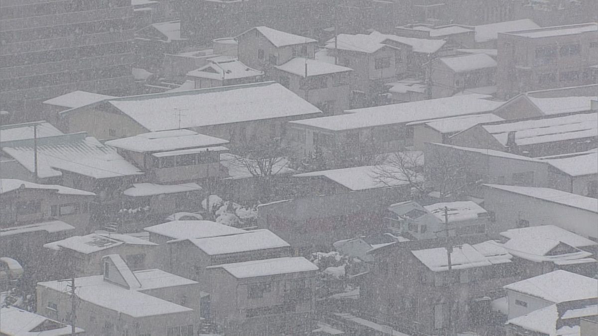 24日の山形県内全域で雪　2人が雪害で大けが　27日から28日にかけ大雪の可能性も