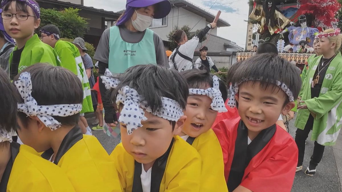 【ひと足早く祭り気分】14日から盛岡秋まつり　園児が山車引き体験　岩手　