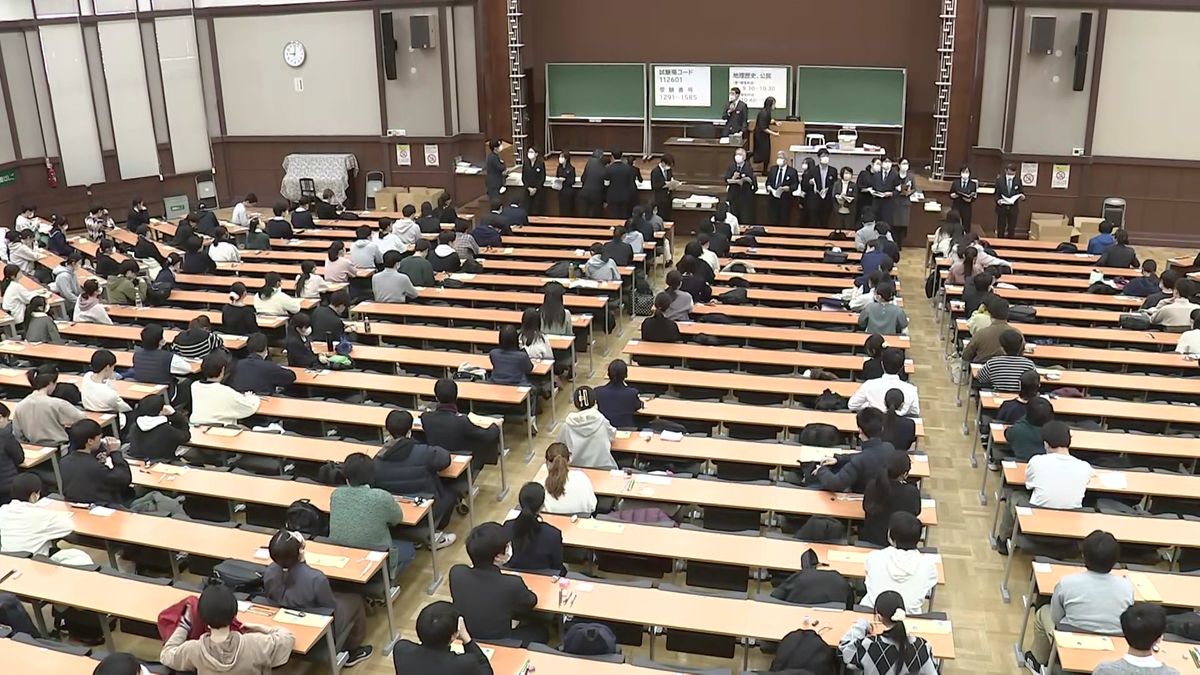 大学入学共通テスト1日目開始、約49万5000人志願　北海道の会場では交通機関の遅延も