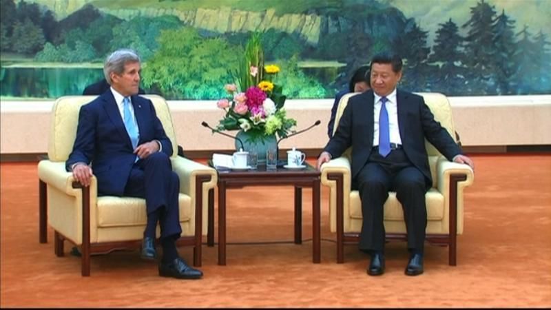 中国・習主席、米・ケリー国務長官と会談