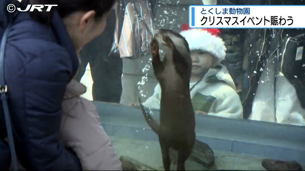 動物園でクリスマスイベント　家族連れらで賑わう【徳島】