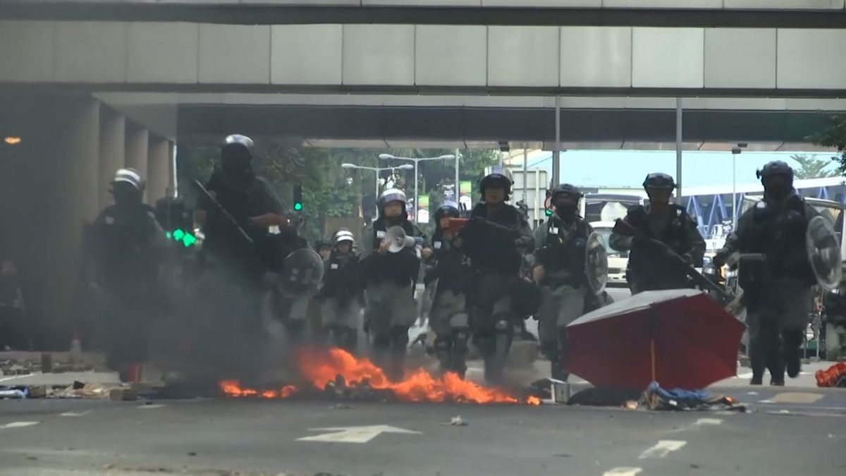 過激化した一部デモ隊と警察の衝突が香港全域で発生（2019年11月）