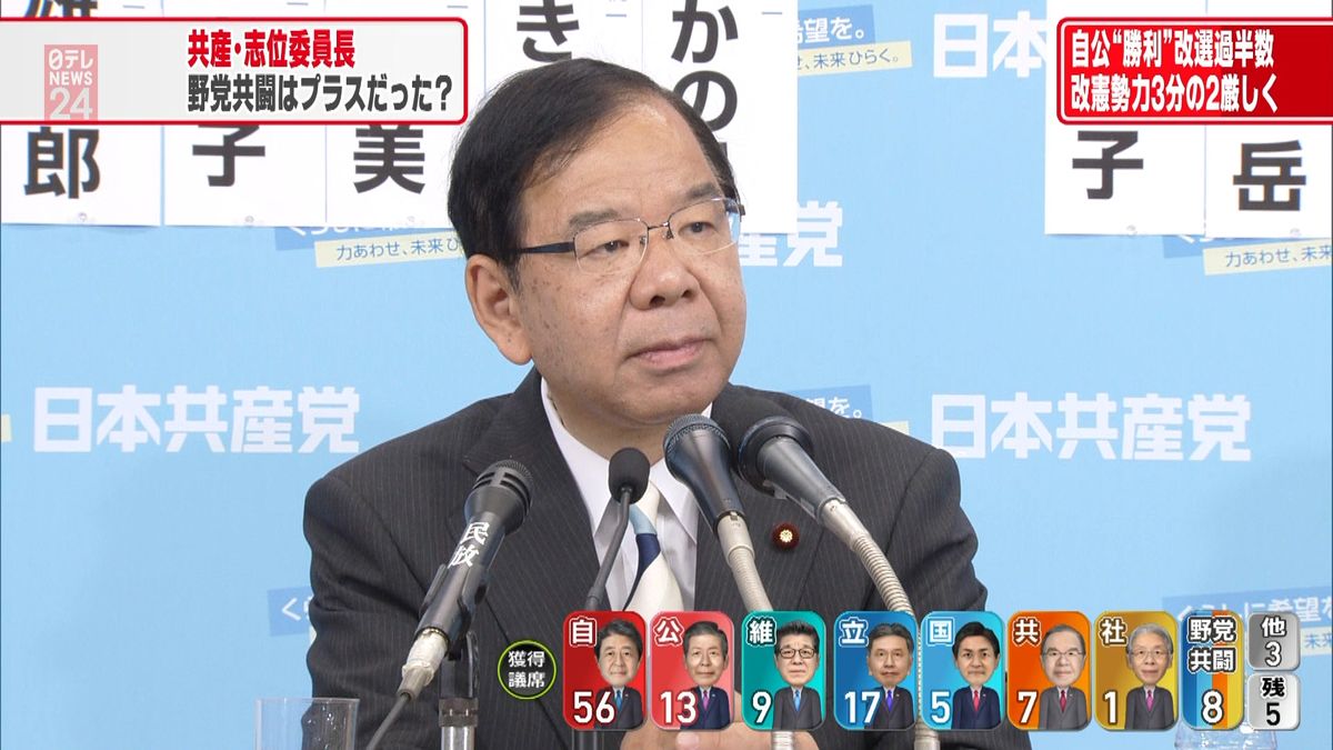 【参院選】共産党・志位和夫委員長が会見