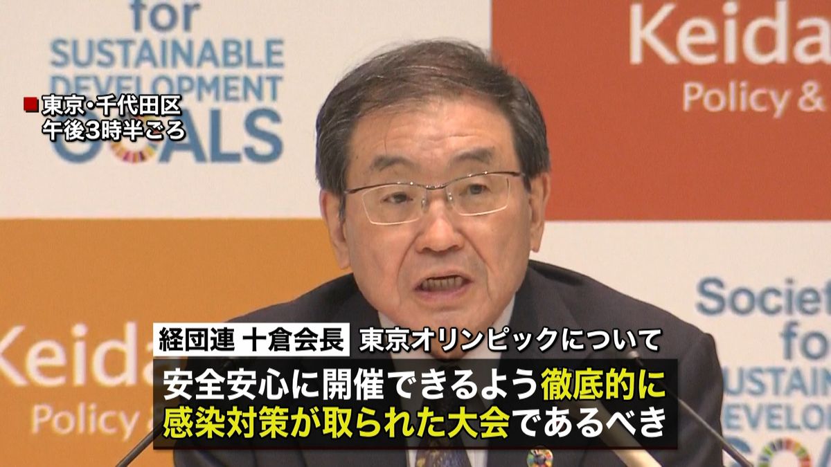 五輪“徹底的対策の大会”を～経団連会長