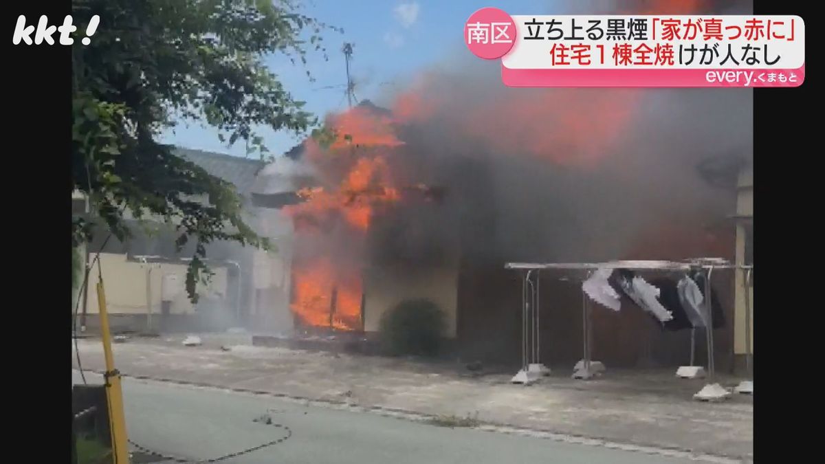 熊本市の住宅街で火事相次ぐ　けが人なし