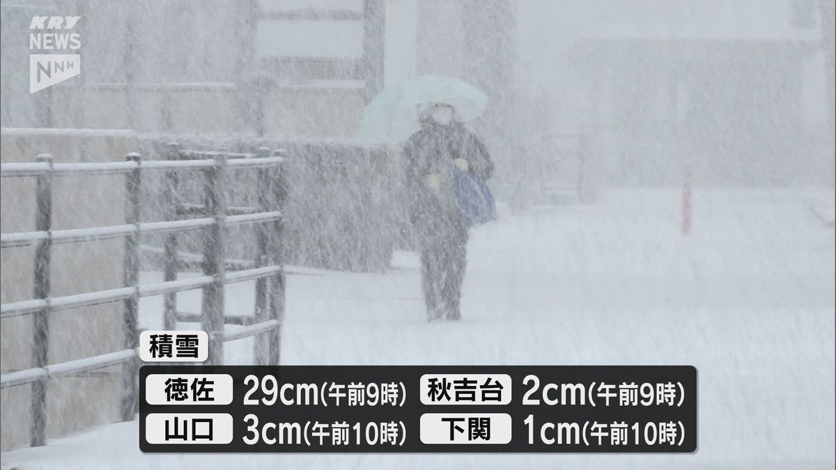 長引くこの冬一番の寒波　今夜には山口県内に大雪警報が発表される可能性高まる　多い所ではあすの昼までに山地で50センチの予想