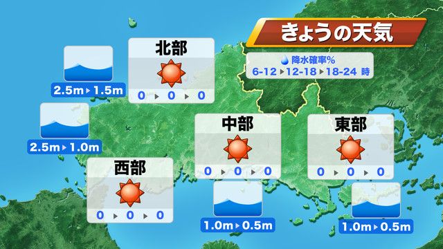 20日（月）の天気予報