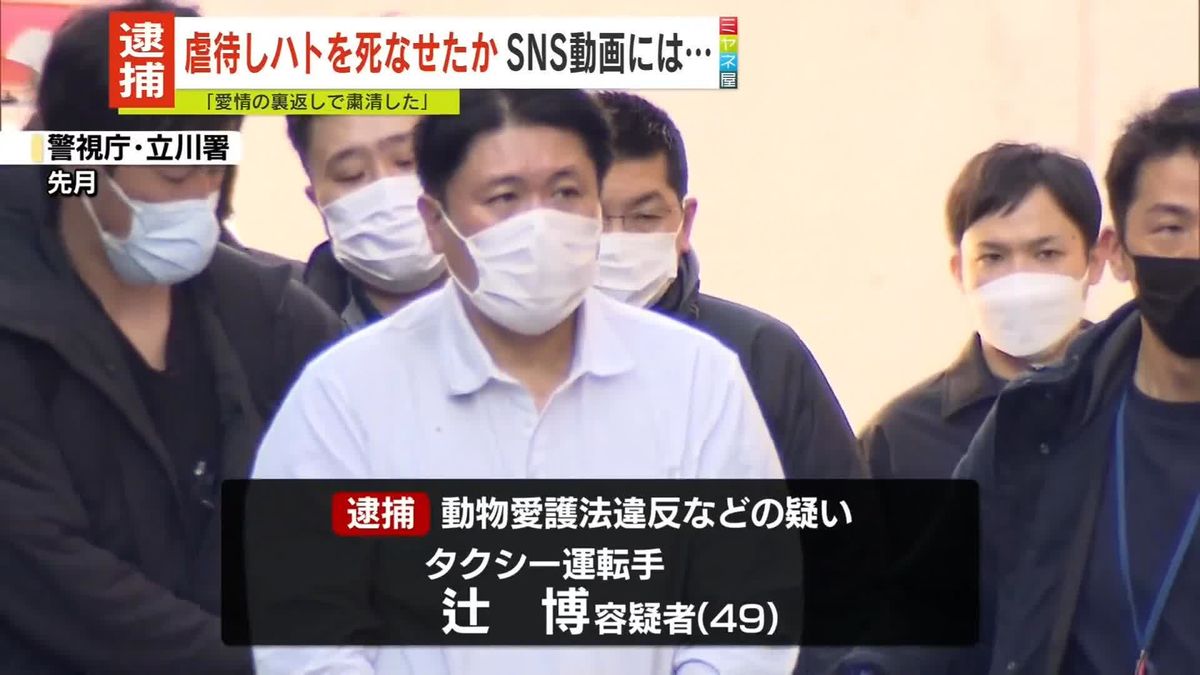 捕獲したハトを虐待か　SNSに動画投稿　タクシー運転手の男を逮捕