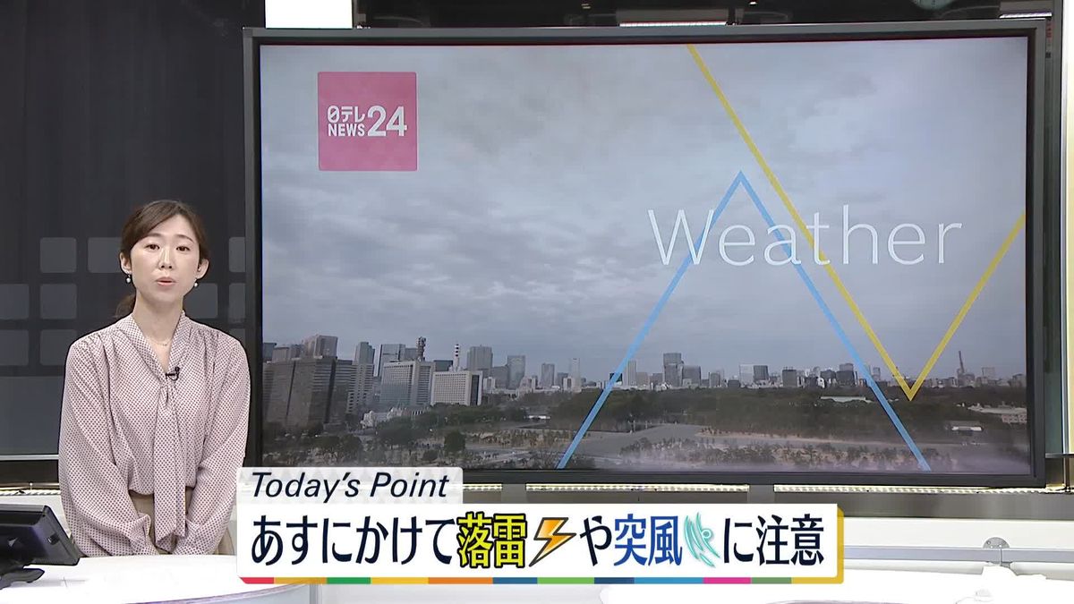 【天気】西日本、所々で雨　東北や北陸、夕方から次第に雨や雪
