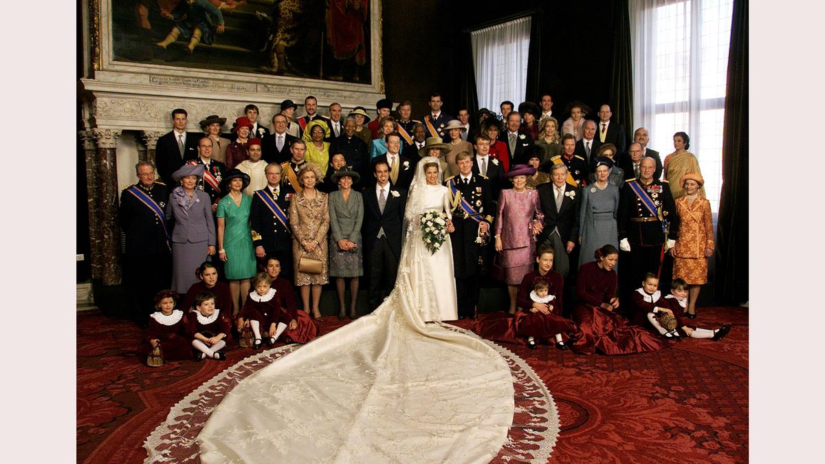 2002年２月オランダ　ウィレム・アレクサンダー皇太子（当時）＆マキシマ妃結婚式　写真：ロイター/アフロ