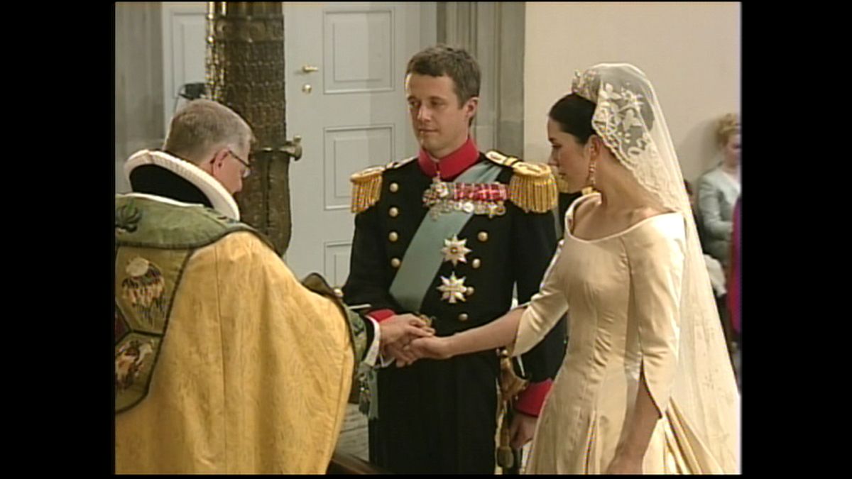 2004年５月14日デンマーク　フレデリック皇太子・メアリー妃結婚式