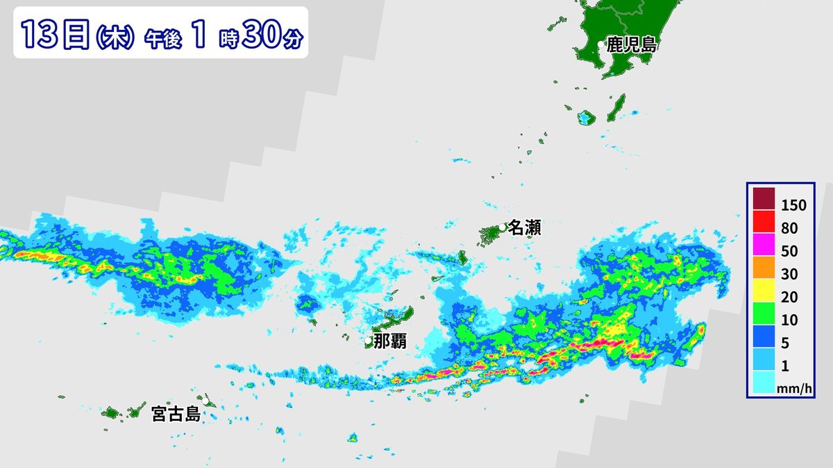沖縄では大雨続く　48時間で“6月ひと月分の降水量”も…