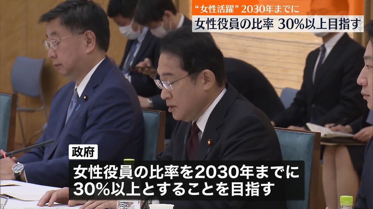 2030年までに女性役員の比率30%以上に　岸田首相が目標示す