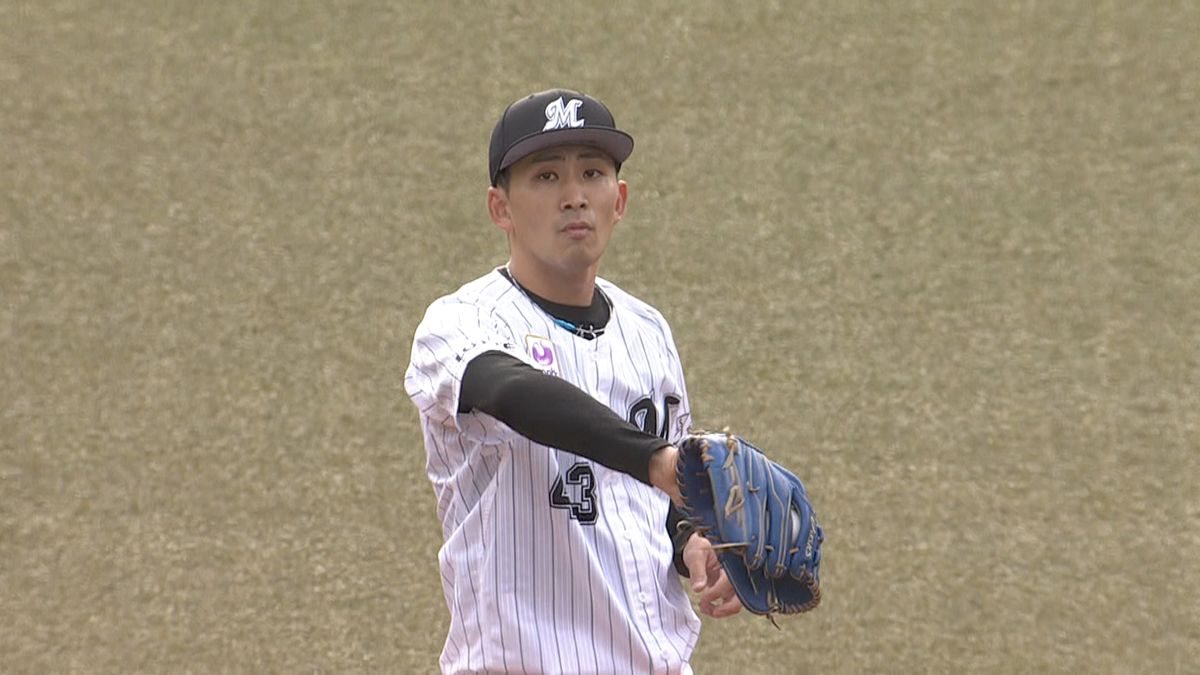 ロッテ小島和哉　初回ピンチ切り抜け無失点