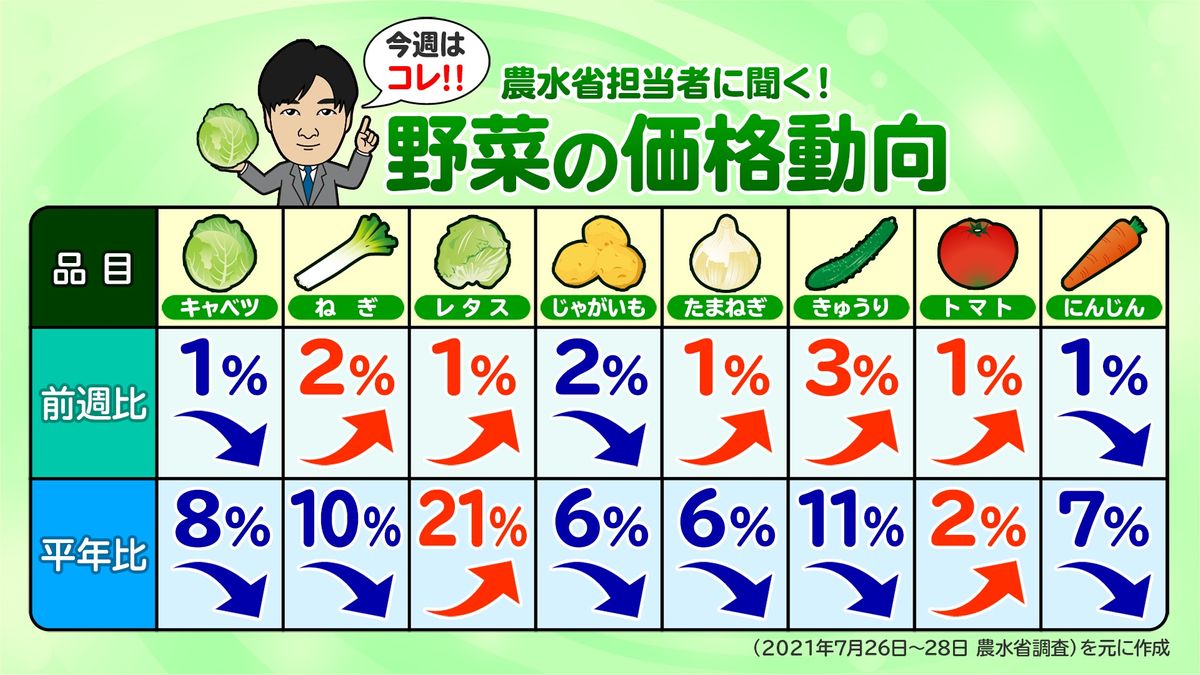 「夏本番！野菜価格も転換期」ＢＹ農水省