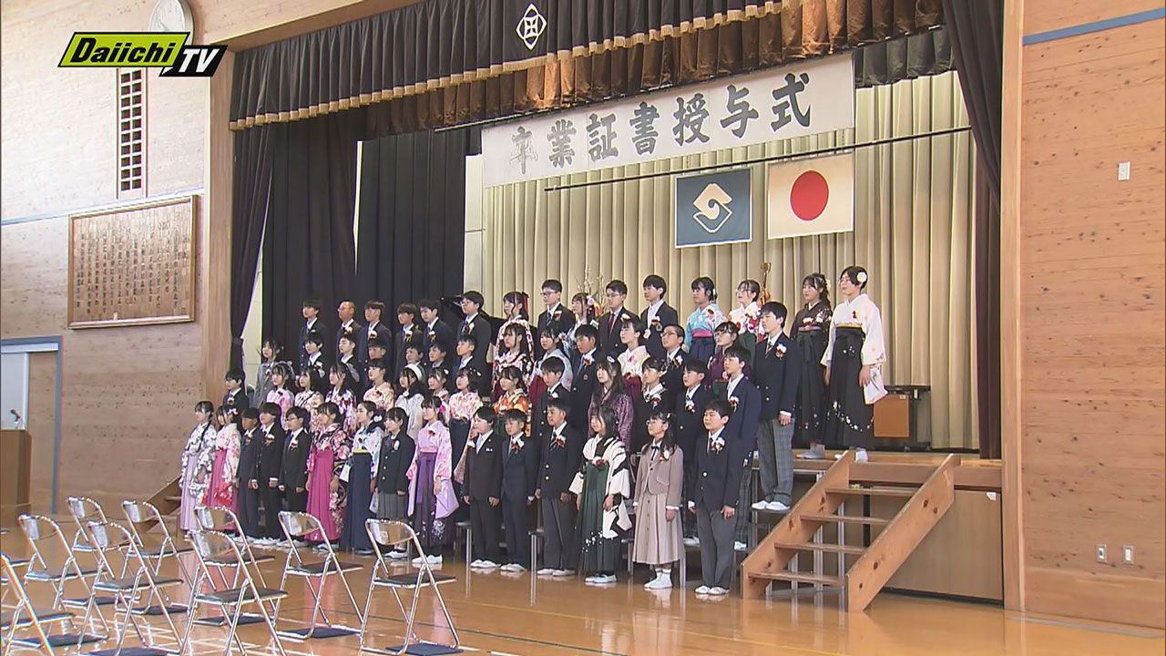 静岡市の小学校で卒業式 児童らが6年間過ごした学校に別れ（2024年3月17日掲載）｜日テレNEWS NNN