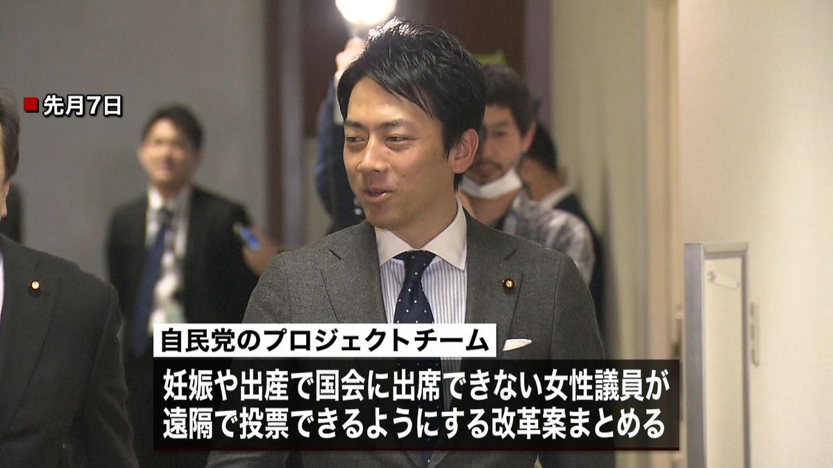 自民党“遠隔投票”今国会での導入見送りへ